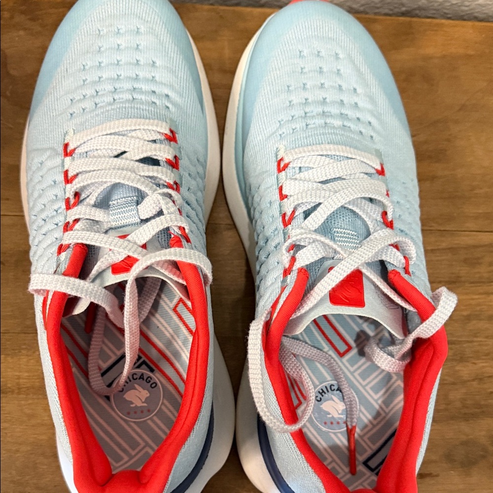 Rabbit Women’s Light Blue & Coral Athletic Sneakers size 9.5 - Picture 3 of 7